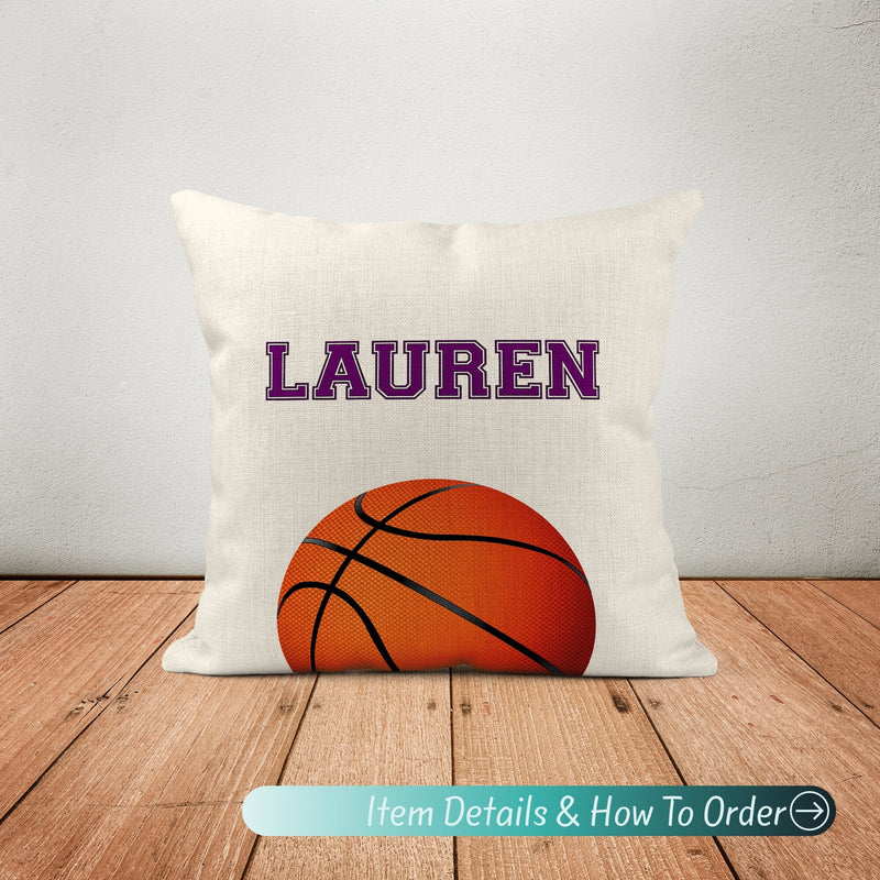 Basketball Pillow - Personalized Coach & Team Gift