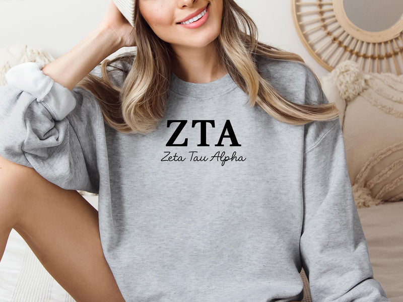 Zeta Tau Alpha Sweatshirt – Big Little Sorority Gift
