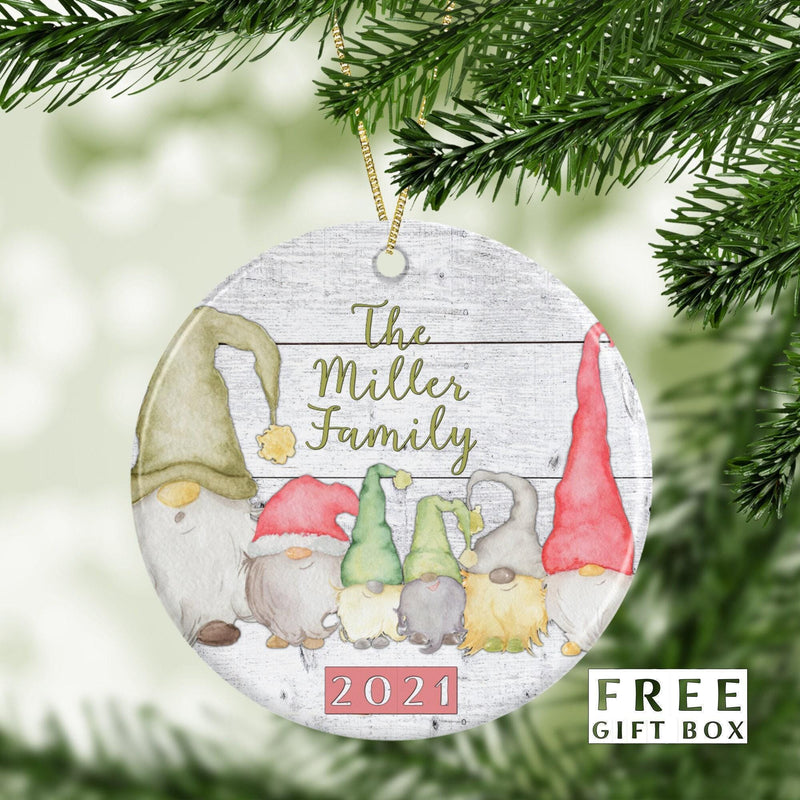 Gnome Family Ornament - Mr And Mrs Family Christmas Tree Decor