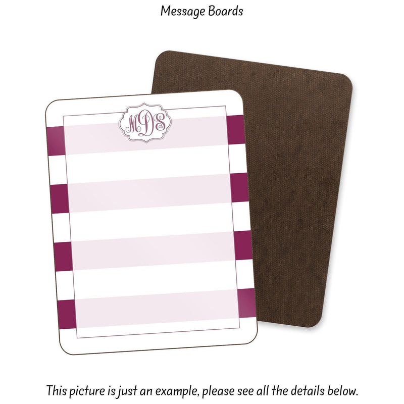 Personalized Dry Erase Board: Custom Memo Board, Dorm Decor