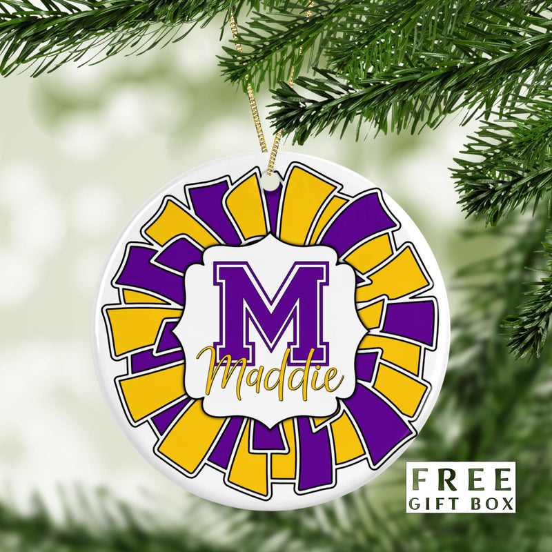 Cheerleader Ornament - Class of 2026 Graduation & Christmas Keepsake
