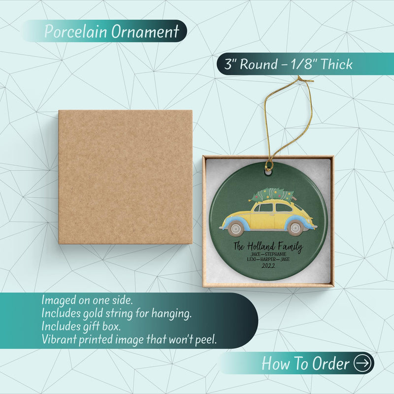 Our First Christmas Engaged Ornament - Couples & Family Christmas Tree Keepsake