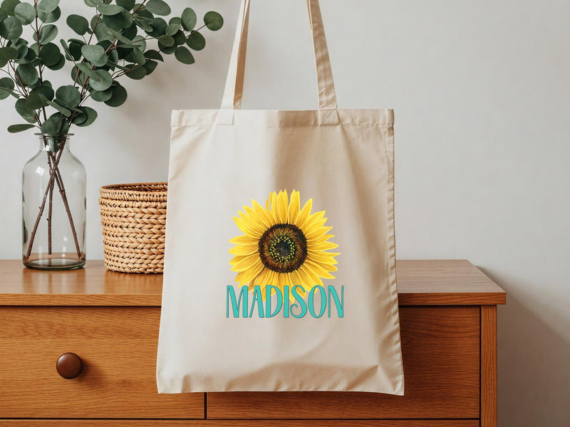 Sunflower Tote Bag - Perfect Bridesmaid Proposal and Teacher Gift