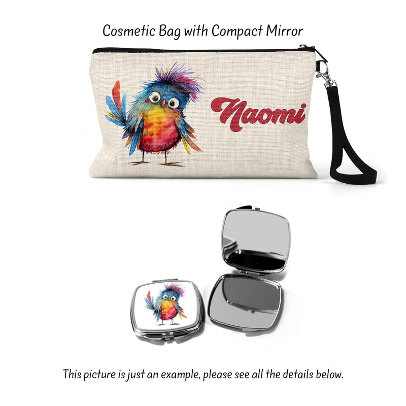 Bird Lover Custom Makeup Bag