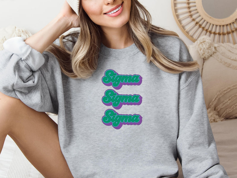 Tri Sigma Sweatshirt – Sigma Sigma Sigma Big Little Sorority Gift