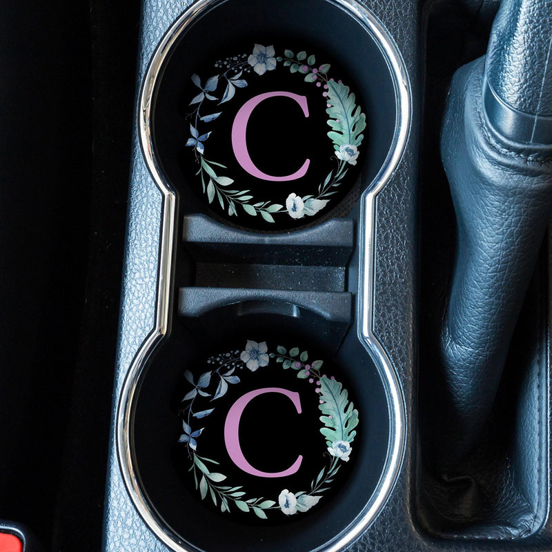 Boho Car Coasters - Cute Custom Coaster Set for Car Decor & Wedding Favors