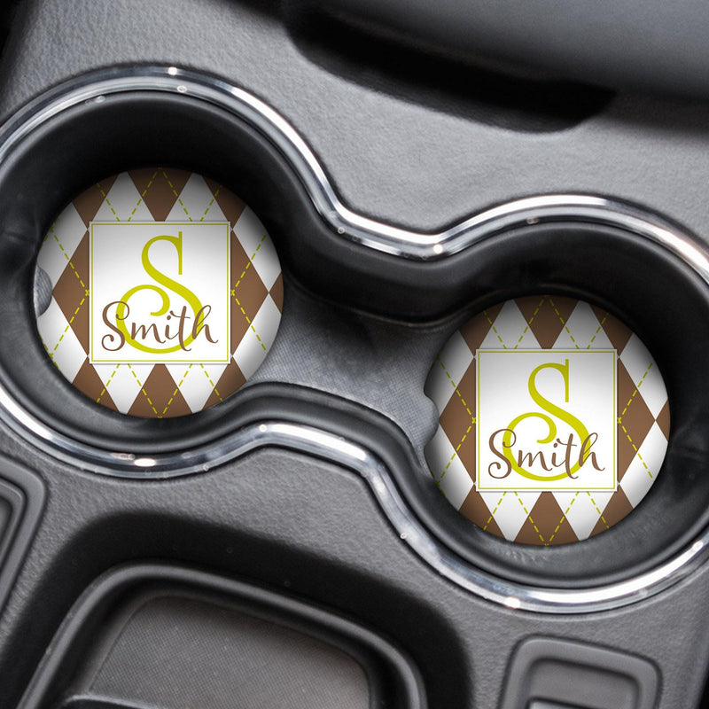 Custom Cute Car Coaster Set – Personalized Car Decor Accessories