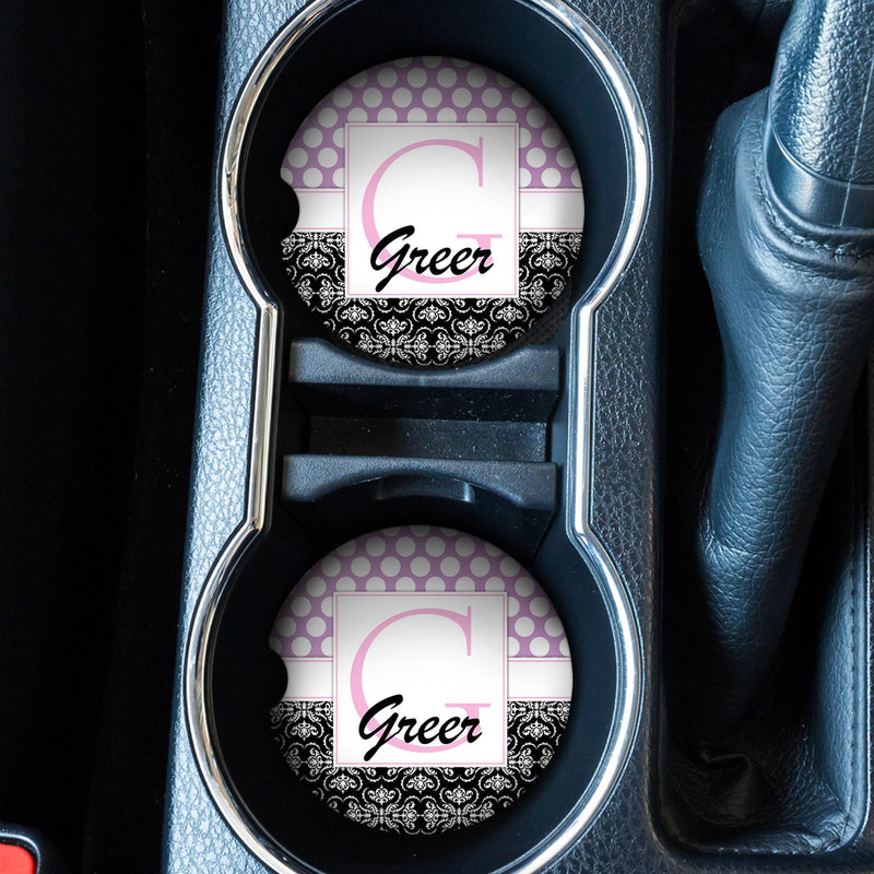Custom Cute Car Coaster Set – Personalized Car Decor Accessories