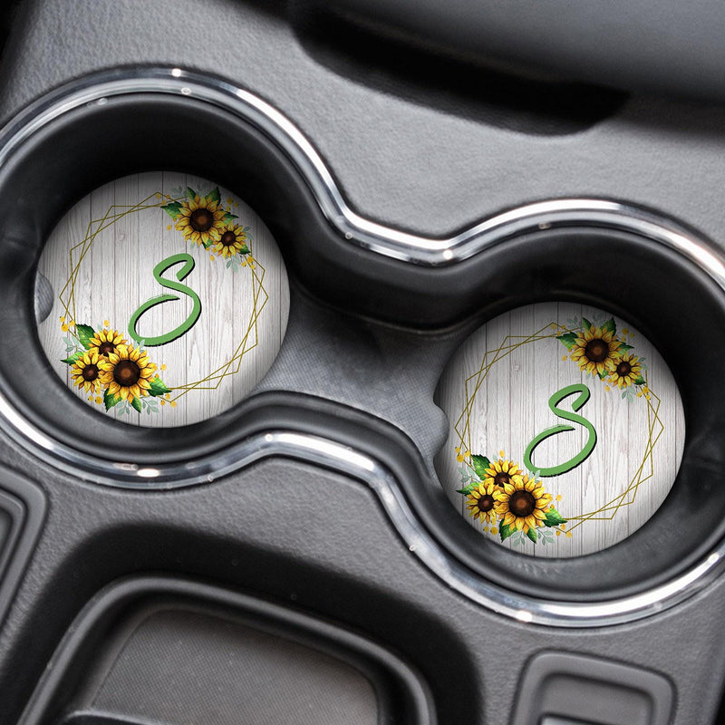 Sunflower Car Coasters Gift for Her Mothers Day Gift Wedding Favors Best Friends Gifts Graduation Gift Gifts for Mom Sister Gift, CC77