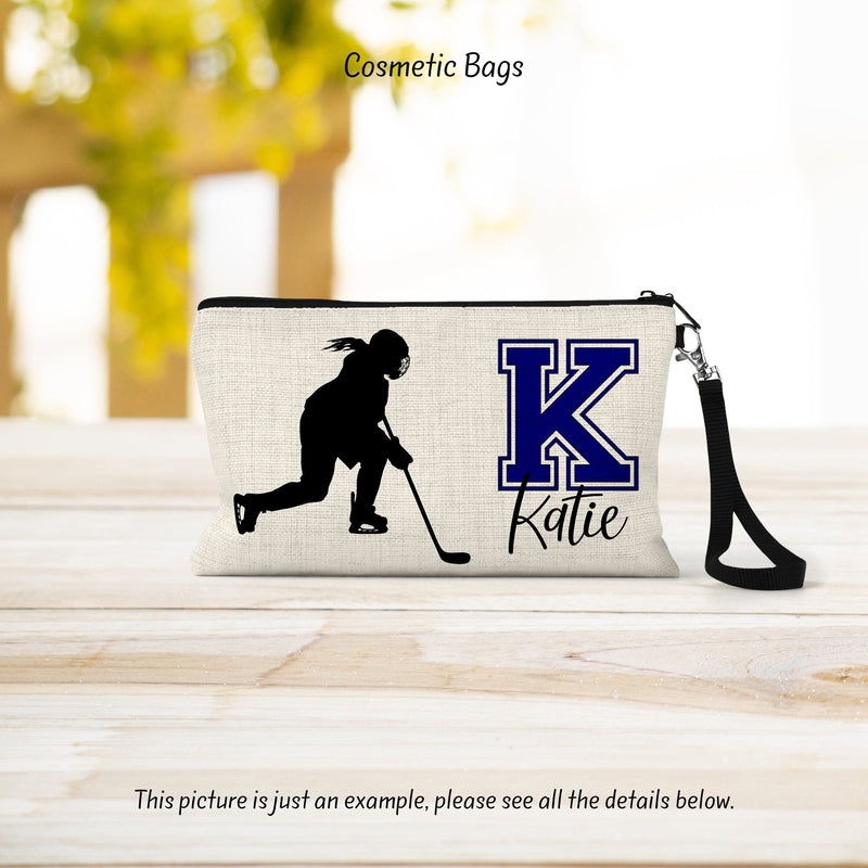 Hockey, Hockey Gift, Hockey Team, Hockey Bag, Cosmetic Bag, Team Gift, Gift For Her, CO63