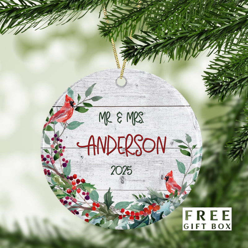 Our First Christmas Engaged Ornament - Couples & Family Christmas Tree Keepsake