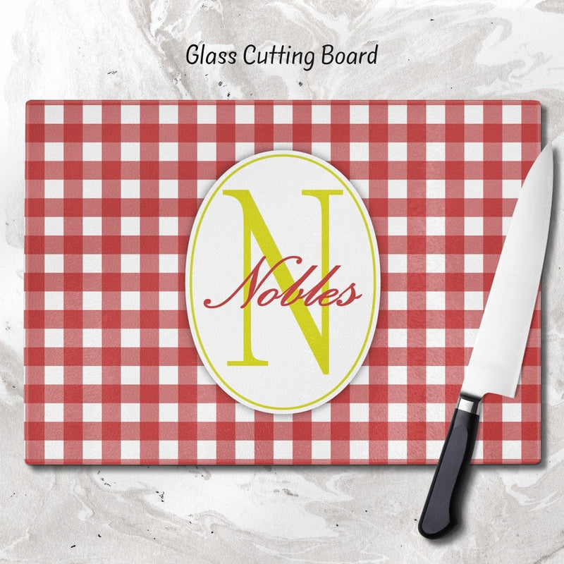 Personalized Cutting Board, Glass Cutting Board, Cutting board, Kitchen Decor, Wedding Gift, Anniversary Gift, Housewarming Gift, GC07