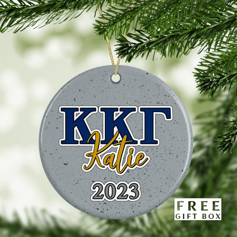 Kappa Kappa Gamma Ornament: Custom Sorority Gift