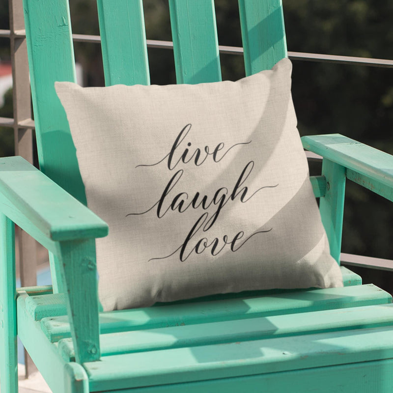 Live Laugh Love, Custom Pillow, Pillow Cover, Wedding Gift, Anniversary Gift, Housewarming Gift, Home Gifts, PI12