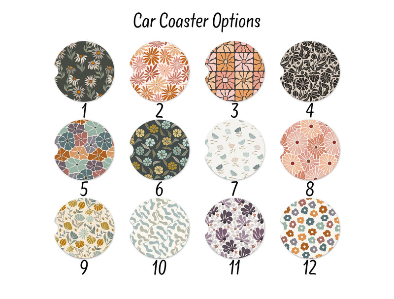 Cute Car Coaster Set – Trendy Car Accessories & New Car Gift
