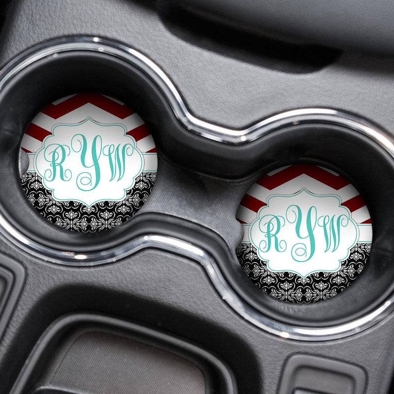 Custom Cute Car Coaster Set – Personalized Car Decor Accessories