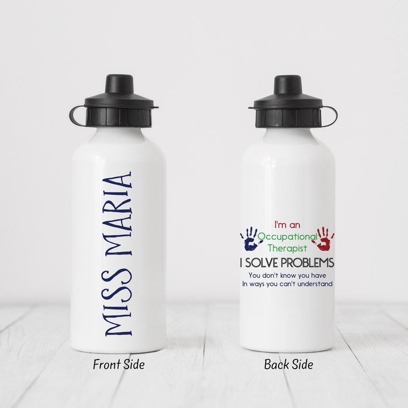 Occupational Therapist, Therapist Water Bottle, Therapist Gift, Custom Water Bottle, Personalized Water Bottle, Water Bottle, Therapist,DB07