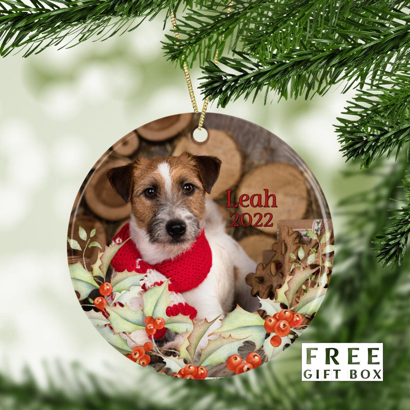 Custom Pet Photo Ornaments: Dog & Cat Memorial Gifts