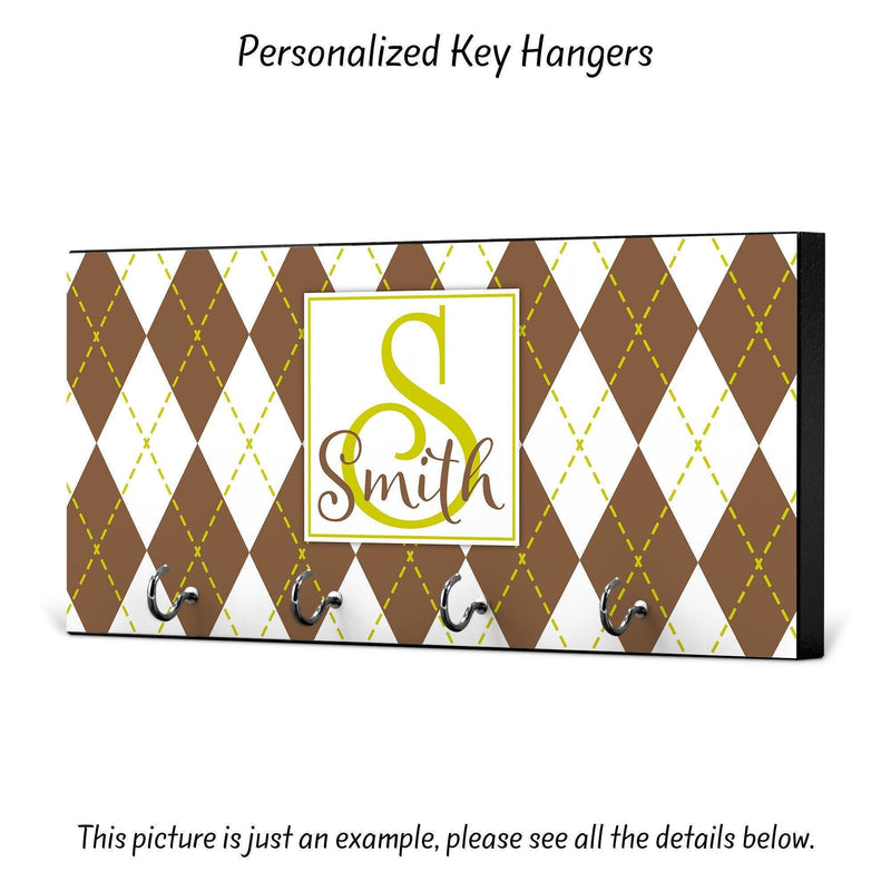 Personalized Housewarming Gift, New Home Gift, Key Holder, Key Rack, Key Hanger, Monogrammed Wedding Gift, Key Wall Organizer, KH19