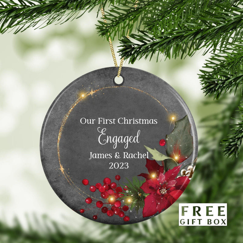 Personalized First Christmas Name Ornament - The Ultimate Newlywed and Engagement Gift