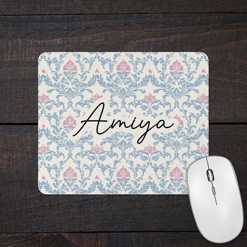 Retro Shabby Chic Mousepad – Office Gift & Desk Accessory
