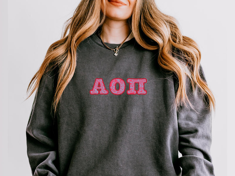 Alpha Omicron Pi Sweatshirt – Big Little Sorority Gift