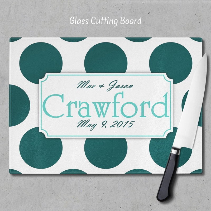 Personalized Cutting Board, Glass Cutting Board, Cutting board, Kitchen Decor, Wedding Gift, Anniversary Gift, Housewarming Gift, GC26
