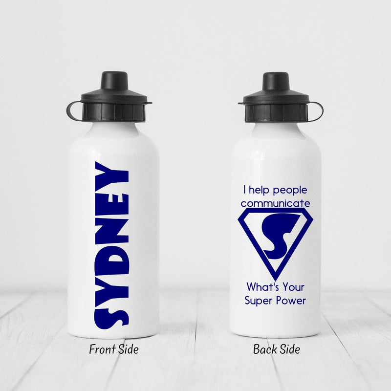 Therapist Water Bottle, Therapist Gift, Autism, Custom Water Bottle, Personalized Water Bottle, Water Bottle, Therapist, DB04