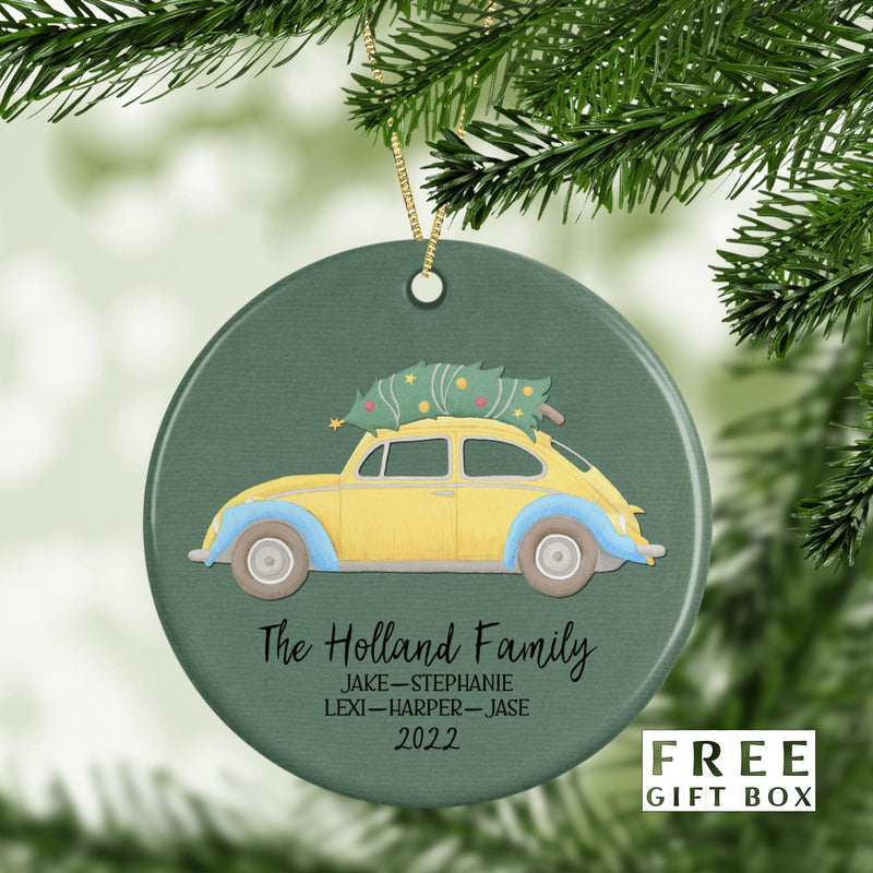 Our First Christmas Engaged Ornament - Couples & Family Christmas Tree Keepsake