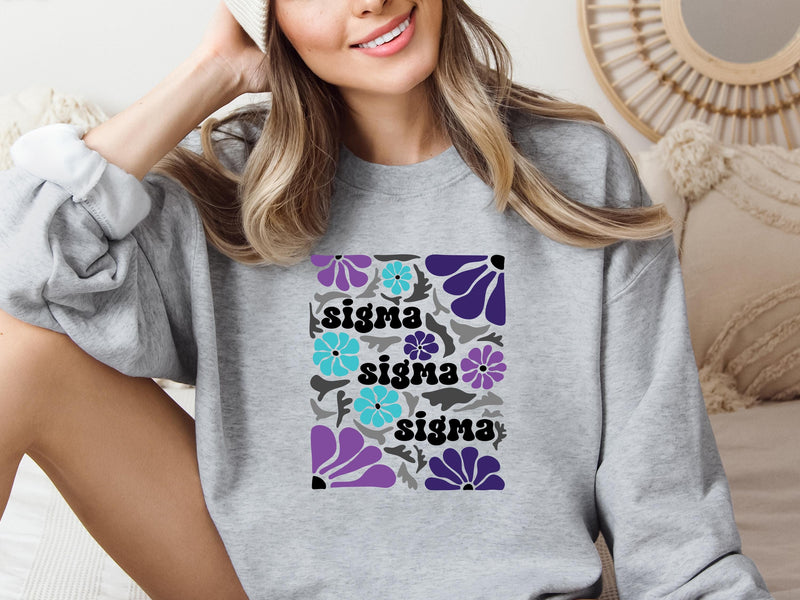 Tri Sigma Sweatshirt – Sigma Sigma Sigma Big Little Sorority Gift