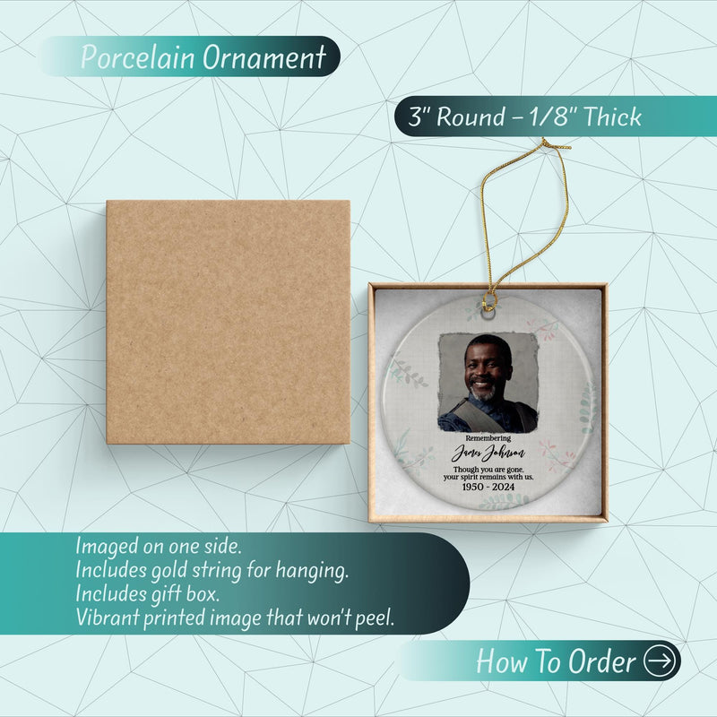 In Loving Memory Ceramic Ornament