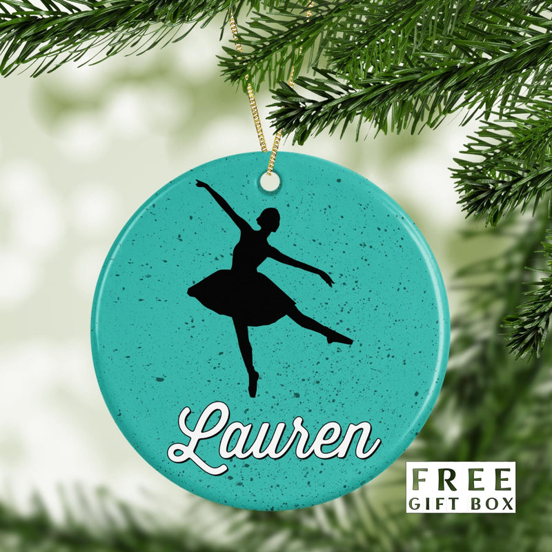 Ballet Ballerina Ornament - Personalized Name Dance Gift