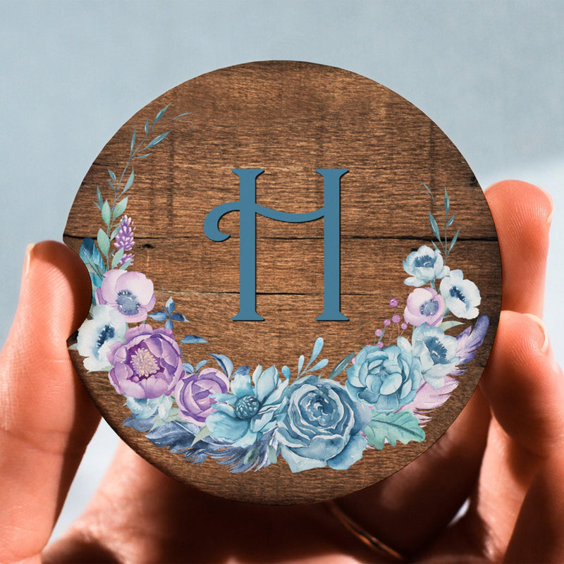 Boho Car Coasters - Cute Custom Coaster Set for Car Decor & Wedding Favors