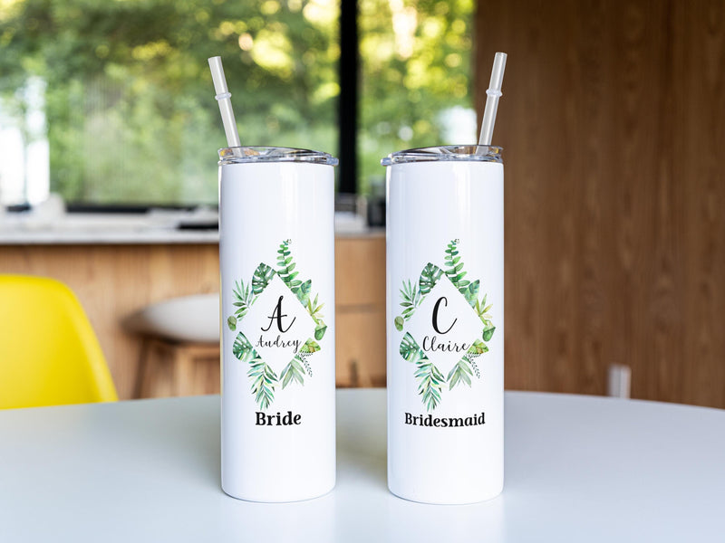 Bridesmaid Gift, Skinny Tumbler, Bride Tribe, Bridesmaid Tumbler, Gift for Bridesmaids&