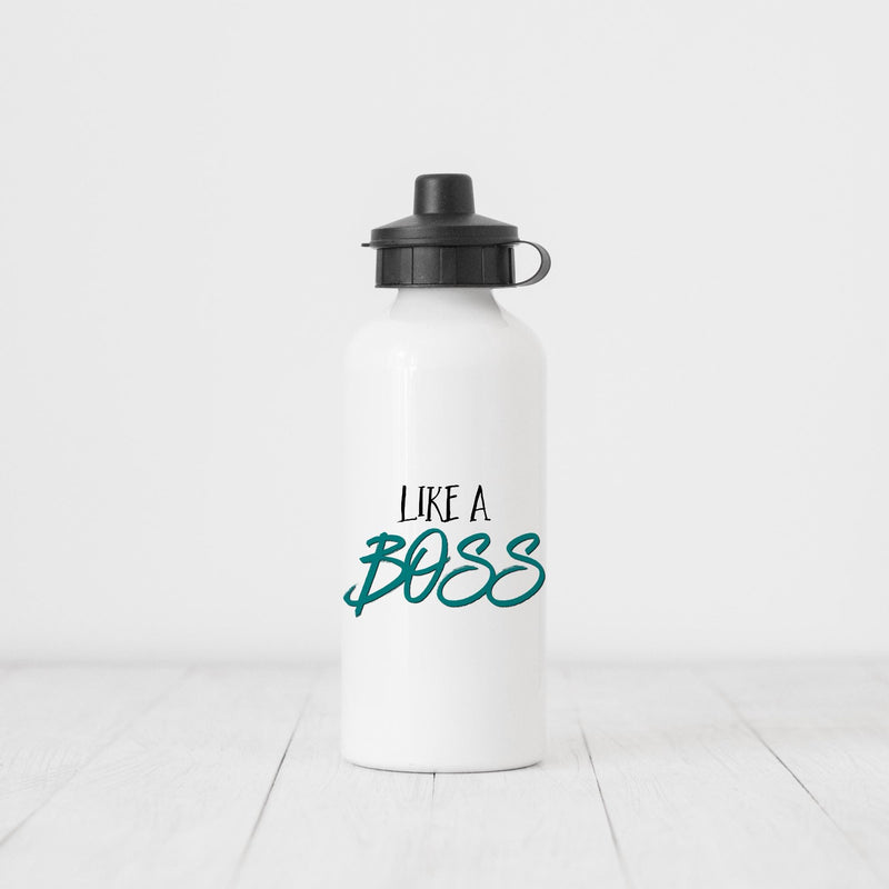Like A Boss, Custom Water Bottle, Team Gift, Sports Water Bottle, Personalized Water Bottle, Water Bottle, DB02