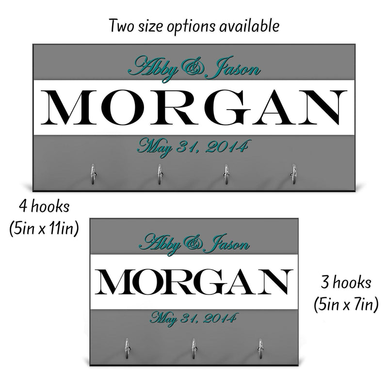 Personalized Housewarming Gift, New Home Gift, Key Holder, Key Rack, Key Hanger, Monogrammed Wedding Gift, Key Wall Organizer, KH08