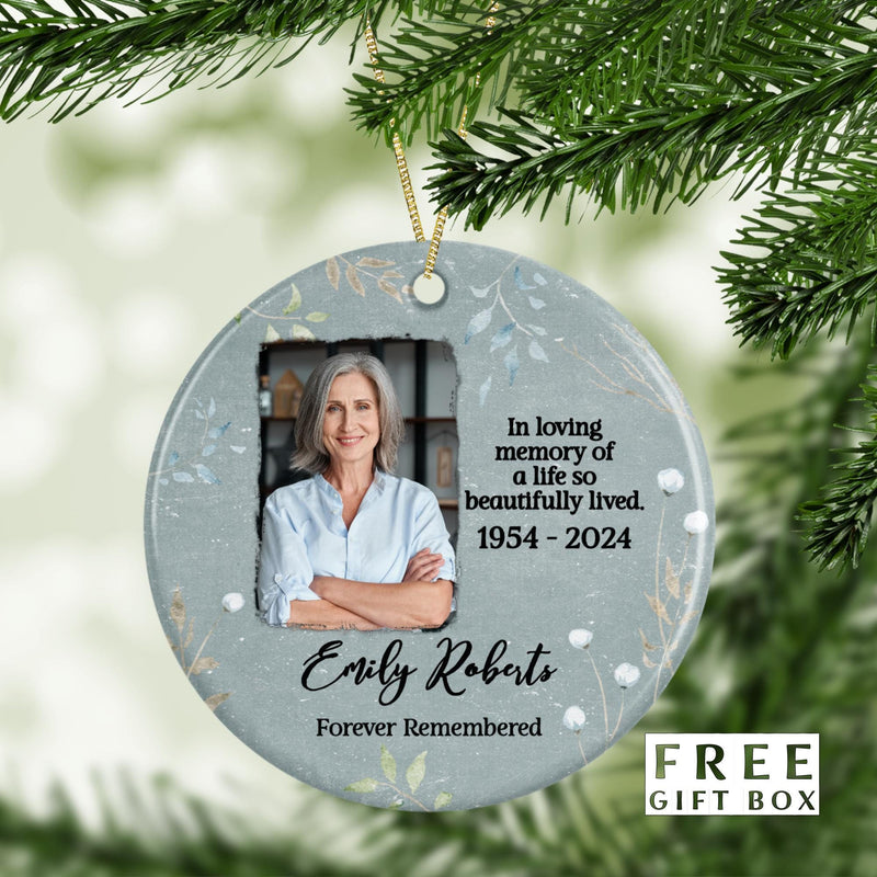 In Loving Memory Ceramic Ornament