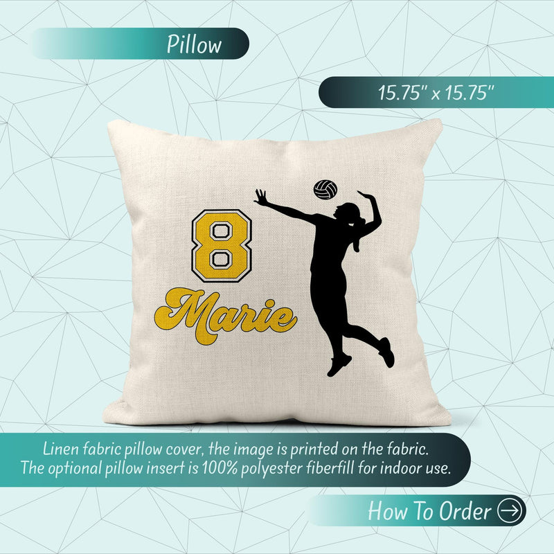 Volleyball Pillow - Personalized Player, Coach or Team Gift