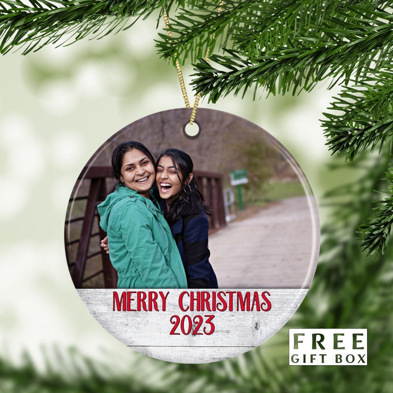 Custom Photo Ornament - Personalized Family Keepsake for Holidays and Memories