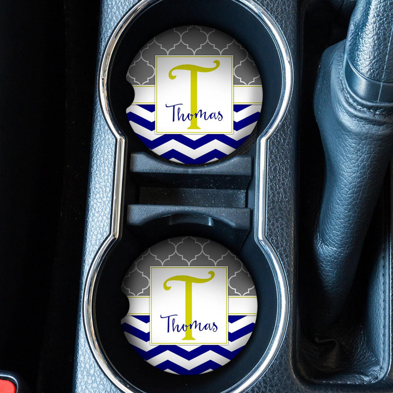 Custom Cute Car Coaster Set – Personalized Car Decor Accessories