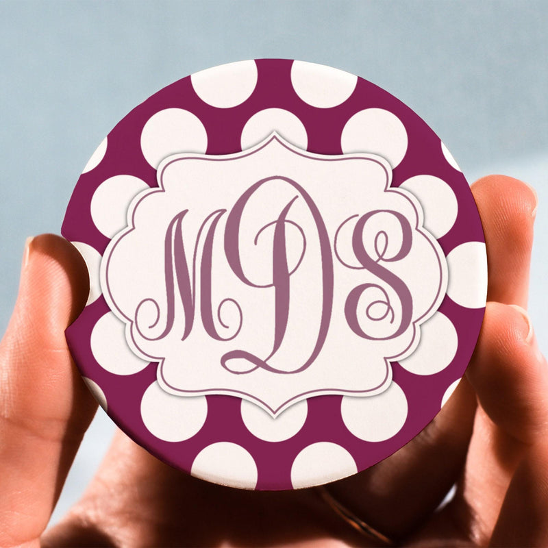 Custom Cute Car Coaster Set – Personalized Car Decor Accessories