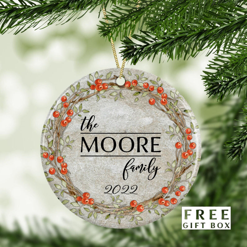 Our First Christmas Keepsake - Custom Wedding Ornament for Newlyweds