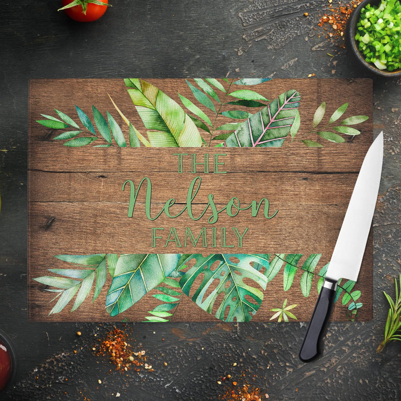 Customized Glass Cutting Board - Perfect for Engagement, Newlywed, and Housewarming Gifts