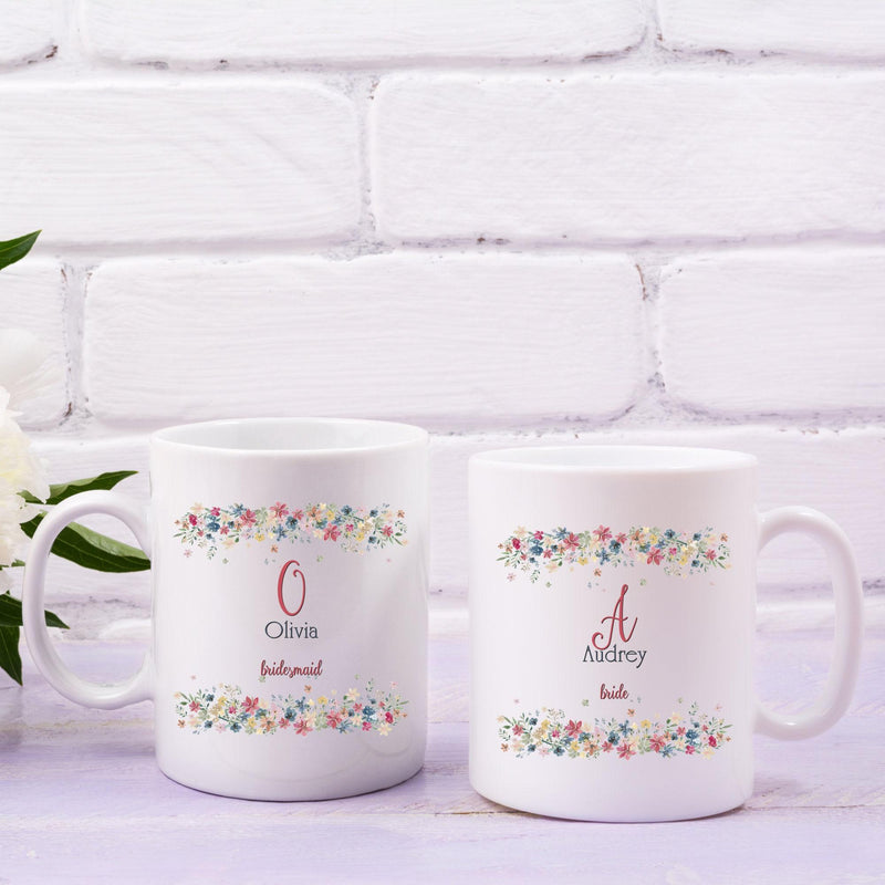 Personalized Bridesmaid Proposal & Bridal Party Gift Mugs