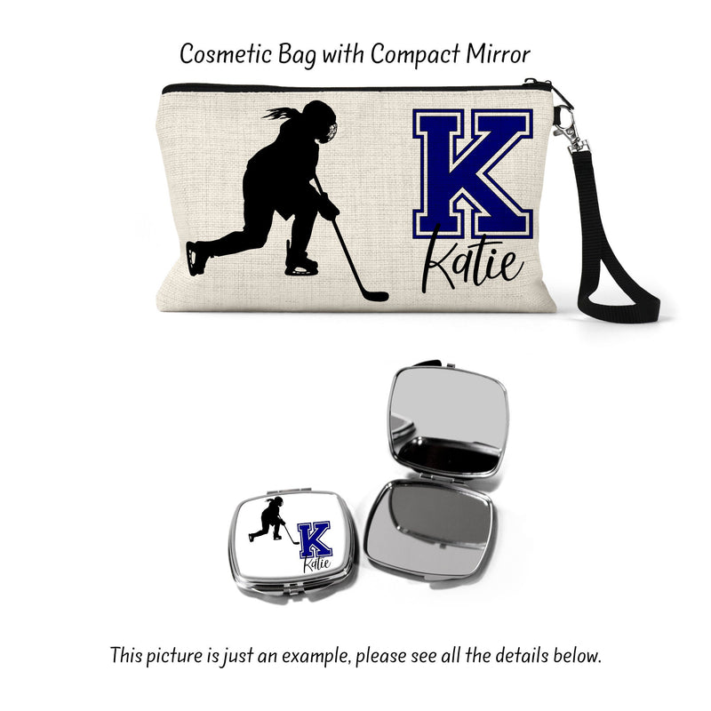 Hockey, Hockey Gift, Hockey Team, Hockey Bag, Cosmetic Bag, Team Gift, Gift For Her, CO63