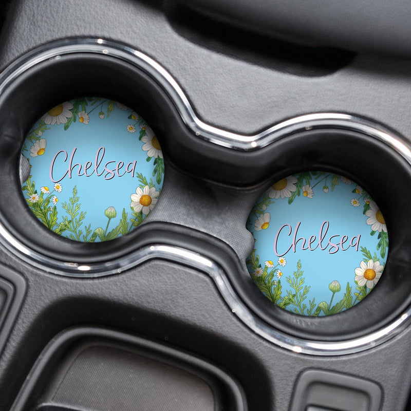 Flower Car Coasters Gift for Her Mothers Day Gift Wedding Favors Best Friends Gifts Graduation Gift Gifts for Mom Sister Gift, CC86