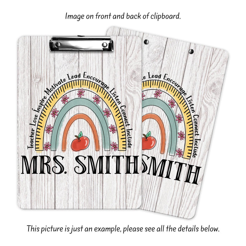 Personalized Teacher Clipboard - Back to School, Custom Teacher Gift, CB40