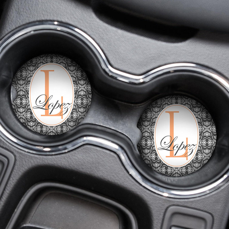Custom Cute Car Coaster Set – Personalized Car Decor Accessories