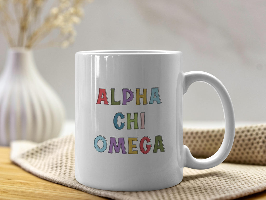 Alpha Chi Omega Sorority Mug – Perfect Sorority Gift!