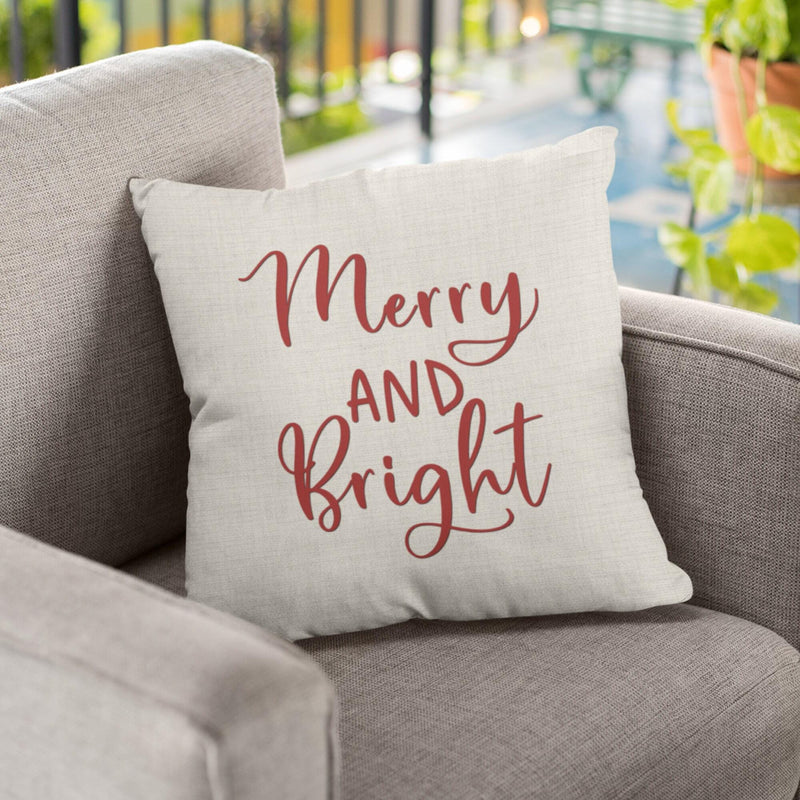 Christmas Pillow Cover - Personalized New Home Keepsake, Ideal Newlywed Gift or First Christmas Gift for Wife